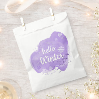 Hallo Wasserfarbe Winter Geschenktütchen