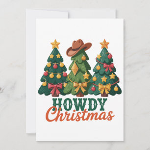 Hallo Weihnachten Western Cowgirl Cowboy Land