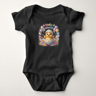 Hallo Welt Baby Strampler