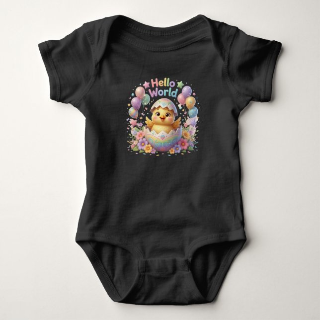 Hallo Welt Baby Strampler (Vorderseite)
