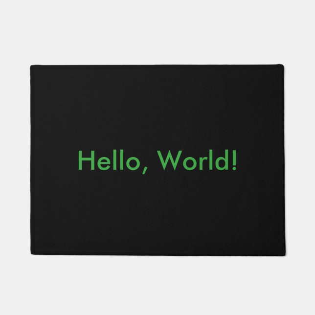 Hallo, Welt! Türmatte (Vorderseite)