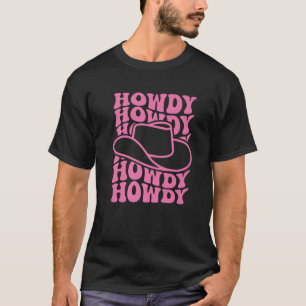 Hallo Western Rodeo Land Südliche Cowgirl Vinta T-Shirt