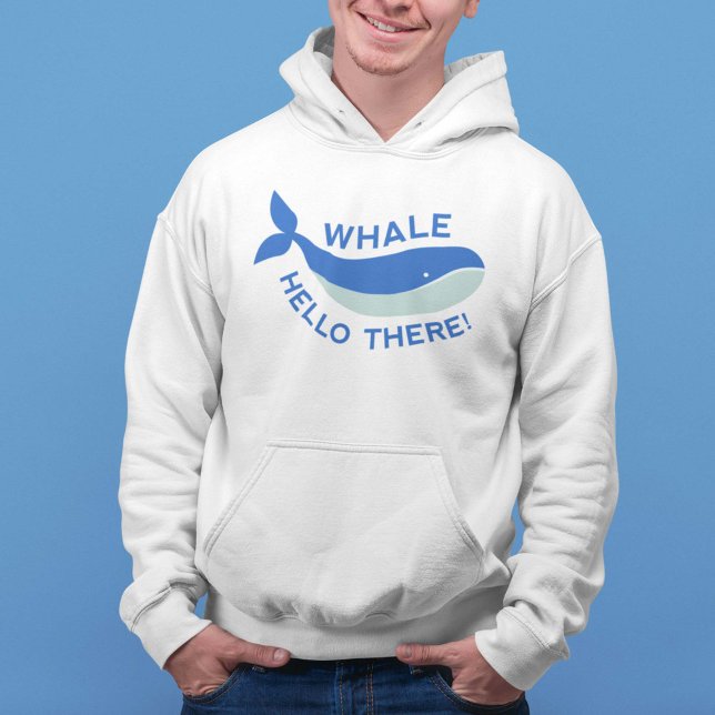 Hallo Whale da! Hoodie (Whale Hello There! Hoodie)