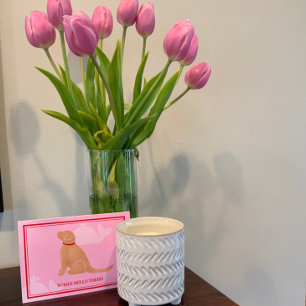 Hallo Whale Golden Hund Grußkarten Dankeskarte