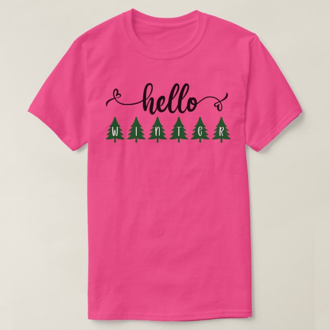 Hallo Winter 1 T-Shirt (Design vorne)