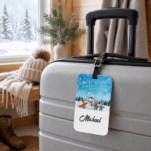 Hallo Winter Gepäckanhänger personalisiert
