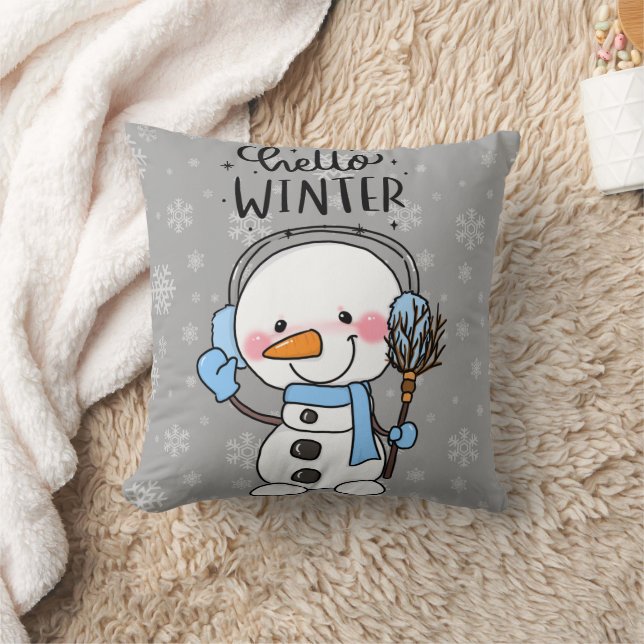 Hallo Winter Kissen (Decke)