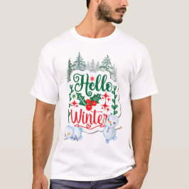 Hallo Winter Little Snowmen T-Shirt