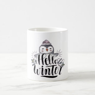 Hallo Winter Pinguin Tasse