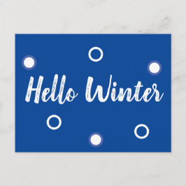 Hallo Winter Postkarte