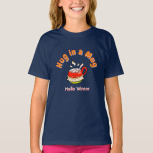 Hallo Winter Umarmung in einer Tasse Cozy Kawaii I T-Shirt