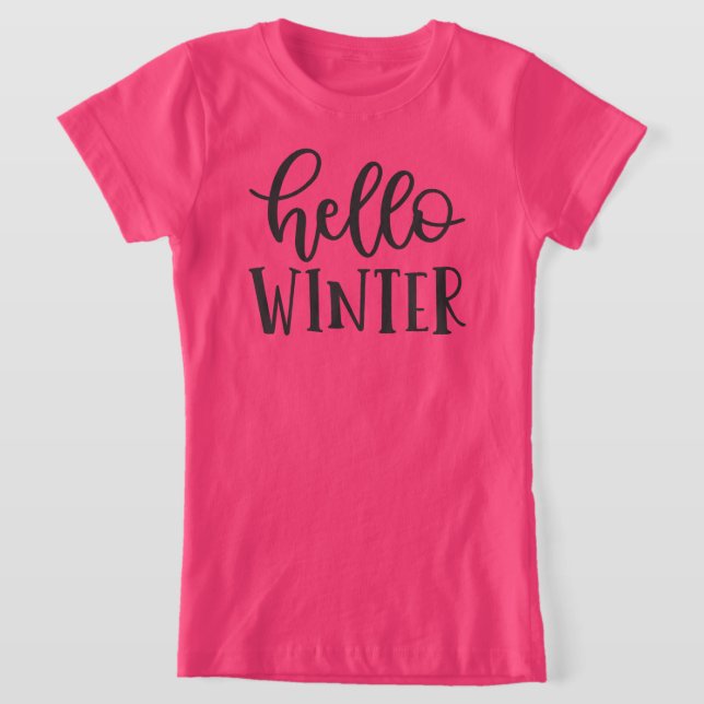 Hallo Winter Weihnachten T-Shirt (Ablage )