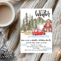 Hallo Winterparty - Schneeflocken Winterparty