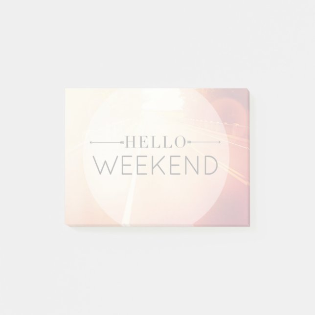 Hallo Woche 3 Post-it Klebezettel (Vorderseite)