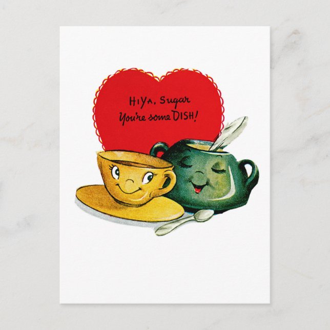 Hallo Ya Sugar, du bist ein Gericht! Postkarte (Vorderseite)