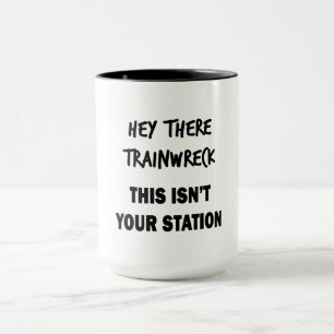 Hallo Zugunglück Tasse