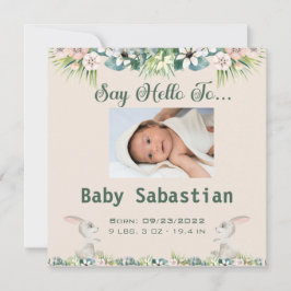 Hallo zur neuen Baby-Einladung Einladung
