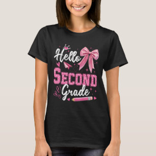 Hallo Zweite Klasse 2. Klasse Zurück zur Schule Le T-Shirt