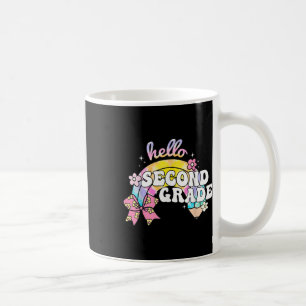 Hallo Zweite Klasse Bleistift Fliege T-Shirt Färbe Kaffeetasse
