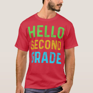 Hallo zweite Klasse Funny 2. Klasse zurück zur Sch T-Shirt