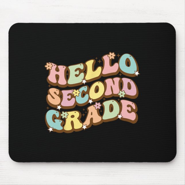 Hallo zweite Klasse für Lehrer Schüler Mousepad (Vorne)