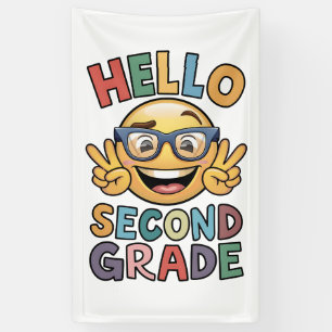 Hallo Zweite Klasse Lehrer 2. Klasse zurück Schule Banner