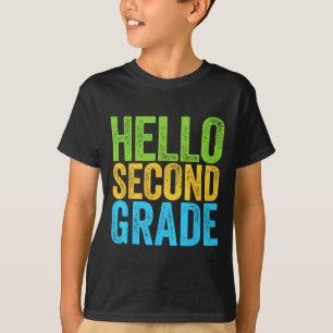 Hallo Zweite Klasse Spaß 2te Klasse zurück zur Sch T-Shirt