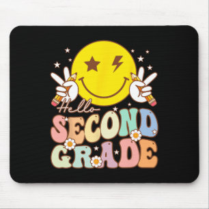 Hallo Zweite Klasse Spaß Lächeln Gesicht 2te Klass Mousepad