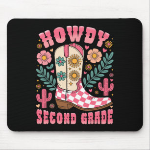 Hallo Zweitklässler Western 2. Klasse Lehrer Cowbo Mousepad