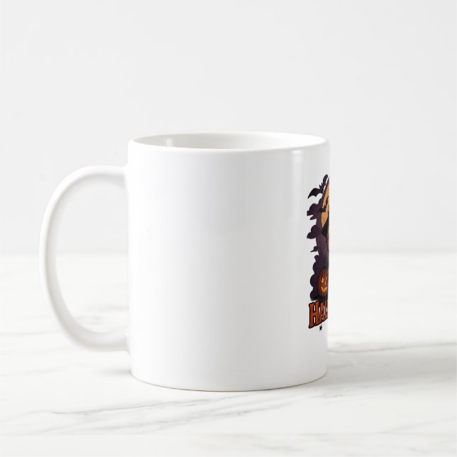 Hallobubu Halloween Niedlich & Spooky Witch Cat T- Kaffeetasse (Links)