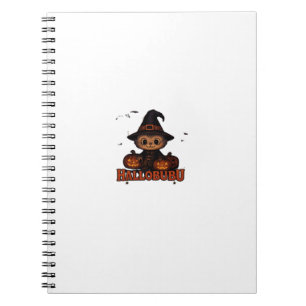 Hallobubu Halloween Süß & Gruselige Hexe Katze T-S Notizblock
