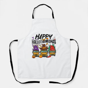 HalloDankeMas Halloween Erntedank Christmas Sc Schürze