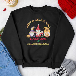 HalloDankeMas Wine Sweatshirt