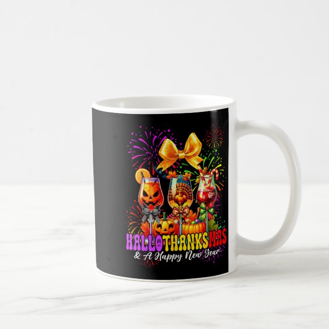 Hallothanksmas &amp; A Happy New Year Fireworks Wi Kaffeetasse (Rechts)