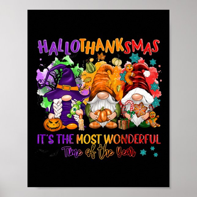 Hallothanksmas Es ist die wunderbarste Zeit der Poster (Vorne)