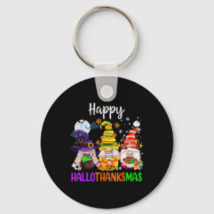 Hallothanksmas Gnomes Halloween Erntedank Merry Schlüsselanhänger