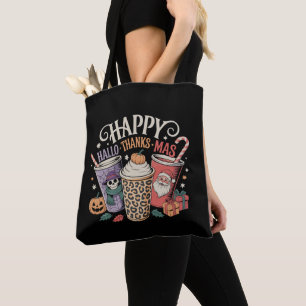 Hallothanksmas Halloween Erntedank Weihnachten Tasche