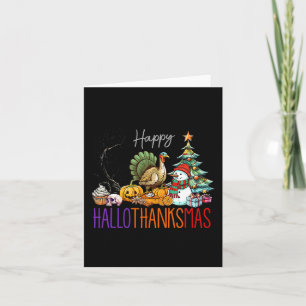 Hallothanksmas Halloween Erntedank Weihnachten Tu Karte