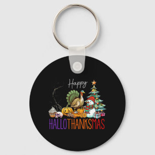 Hallothanksmas Halloween Erntedank Weihnachten Tu Schlüsselanhänger