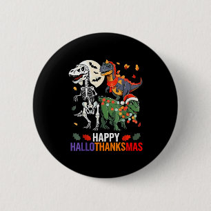 Hallothanksmas Halloween Erntedankfest Weihnachten Button