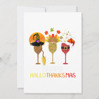 Hallothanksmas Halloween Weihnachten Thanksgivi Einladung