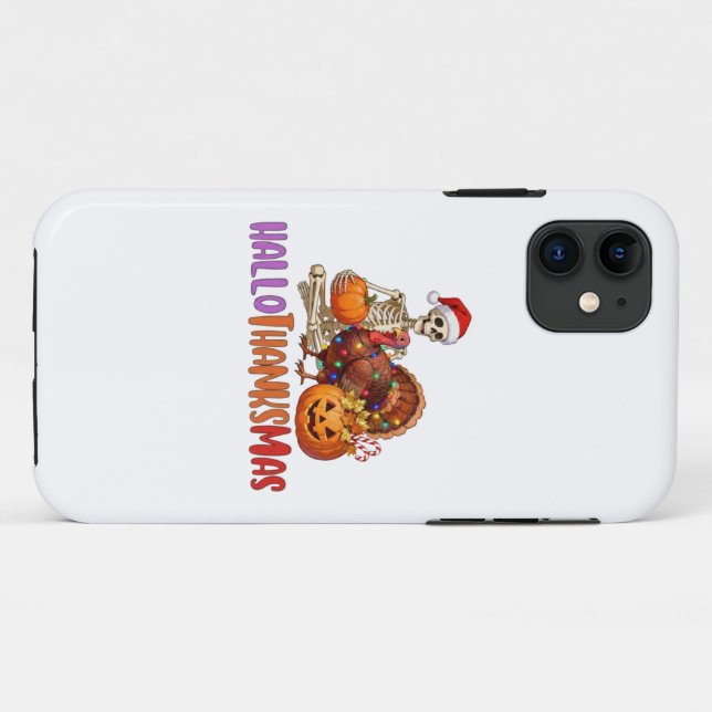 Hallothanksmas T-Shirt Baby Bodysuit Case-Mate iPhone Hülle (Rückseite (Horizontal))