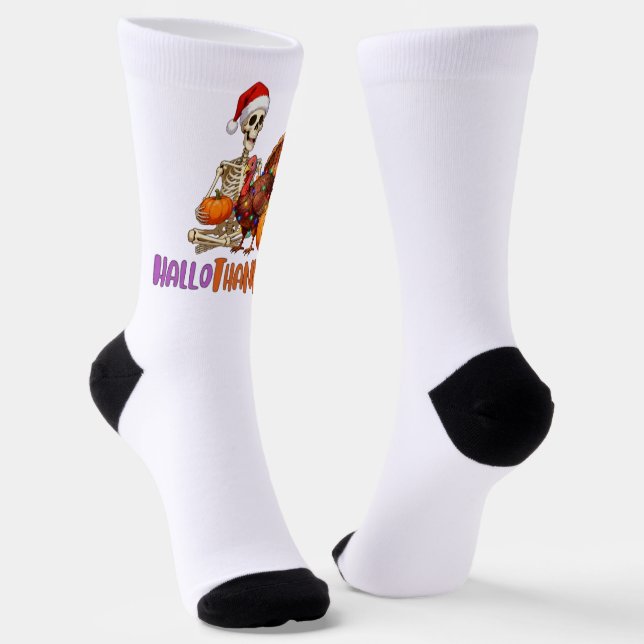 Hallothanksmas T-Shirt Baby Bodysuit Socken (Gewinkelt)
