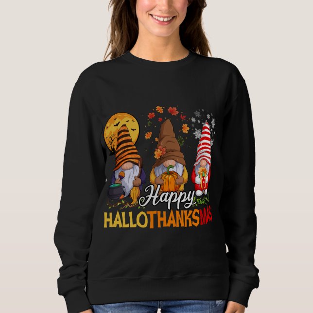 Hallothanksmas Weihnachtsfall Sweatshirt (Vorderseite)