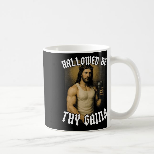 Hallow be deine Gewinne Kaffeetasse (Rechts)