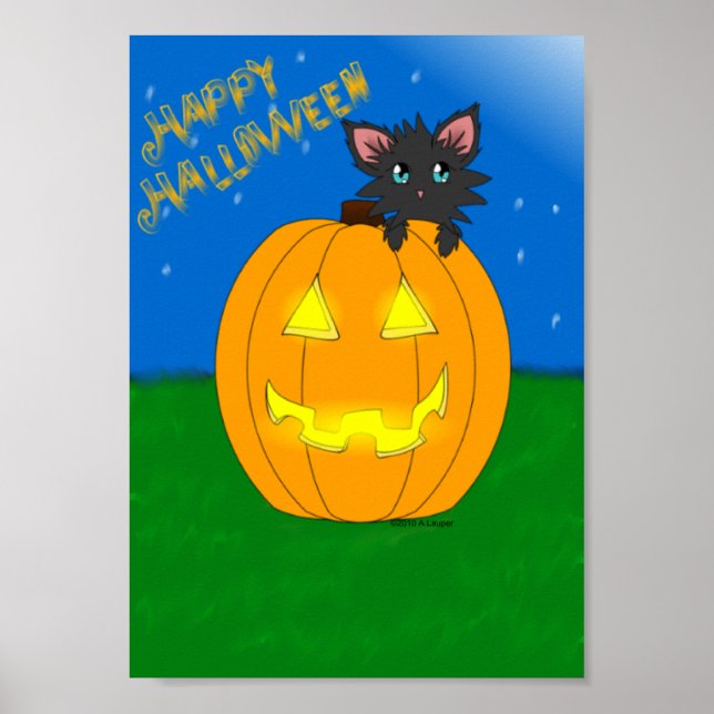 Hallow Kitty Happy Halloween Poster (Vorne)