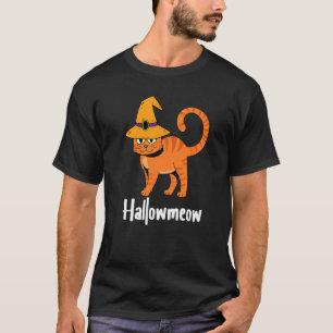 Hallow Meow Faules Halloween-Kostüm Katze Kätzche T-Shirt