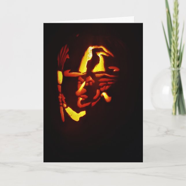 Hallowe’en card "Wicked Hexe" Karte (Vorderseite)