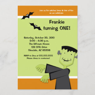 Halloween 12x18 Frankenstein Party Einladung