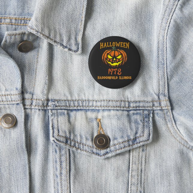 Halloween 1978 Holiday Spooky Myers Pumpkin Haddon Button (Beispiel)